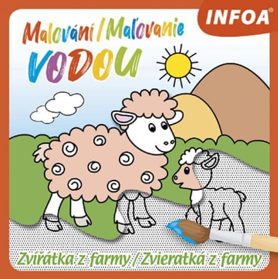 Malování/Maľovanie vodou Zvířátka z farmy/Zvieratká z farmy