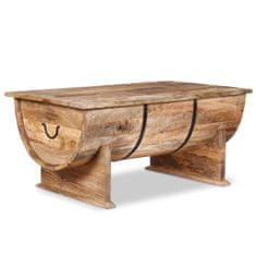 Greatstore Konferenční stolek, masivní mangovníkové dřevo, 88x50x40 cm