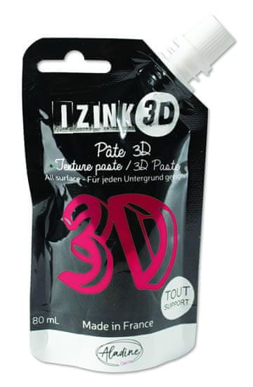 Reliéfní pasta 3D IZINK - geranium, růžová, 80 ml