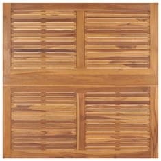 Vidaxl Skládací zahradní jídelní stůl 120 x 120 x 75 cm masivní teak