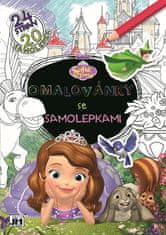 Sofie První - Omalovánky se samolepkami A4+