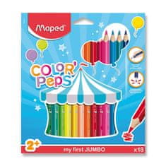 Maped - Pastelky trojhranné JUMBO Color´ Peps 18 ks