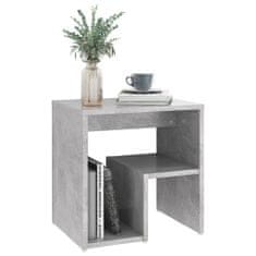 Greatstore Noční stolek betonově šedý 40 x 30 x 40 cm dřevotříska