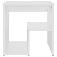 Greatstore Noční stolek bílý 40 x 30 x 40 cm dřevotříska