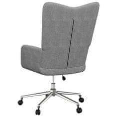 Greatstore Relaxační židle tmavě šedá textil