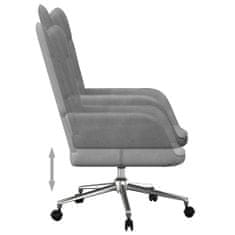 Greatstore Relaxační židle tmavě šedá textil