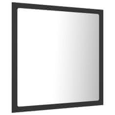 Vidaxl Koupelnové zrcadlo LED šedé 40 x 8,5 x 37 cm dřevotříska
