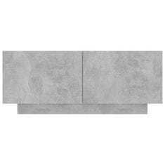 Greatstore Noční stolek betonově šedý 100 x 35 x 40 cm dřevotříska