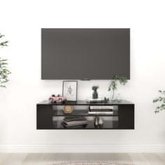 Greatstore Závěsná TV skříňka černá 100 x 30 x 26,5 cm dřevotříska