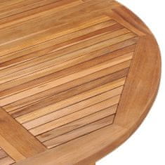 Vidaxl Skládací zahradní jídelní stůl Ø 120 x 75 cm masivní teak