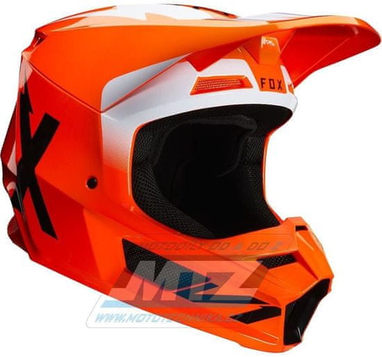 Fox Přilba FOX V1 WERD Helmet MX20 Orange Fluo - oranžová M (fx25473-824) FX25473-824-M