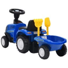 Greatstore Dětský traktor New Holland modrý