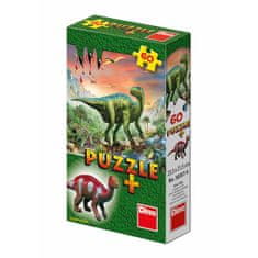 Dinosauři - puzzle 60 dílků + figurka