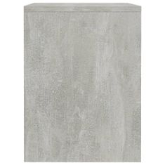 Greatstore Noční stolky 2 ks betonově šedé 40 x 30 x 40 cm dřevotříska