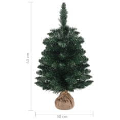 Greatstore Umělý vánoční stromek se stojanem zelený 60 cm PVC
