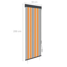 Vidaxl Venkovní roleta 60 x 250 cm žlutomodrá