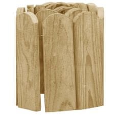 Greatstore Trávníkové lemy 3 ks 120 cm impregnované borové dřevo
