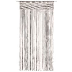 Greatstore Macramé závěs taupe 140 x 240 cm bavlna