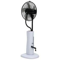 Greatstore Stojanový mlhový ventilátor s dálkovým ovládáním černý a bílý