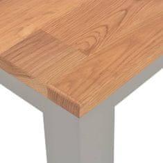 Greatstore Jídelní stůl 120 x 60 x 74 cm masivní dubové dřevo