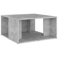 Greatstore Konferenční stolky 4 ks betonově šedé 33x33x33 cm dřevotříska