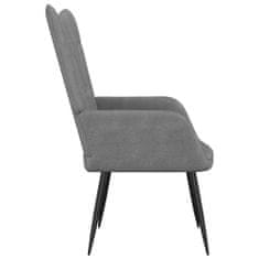 Vidaxl Relaxační židle 62 x 68,5 x 96 cm tmavě šedá textil