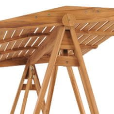 Greatstore Houpací lavice 170 cm masivní teakové dřevo