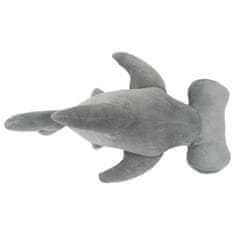 Greatstore Plyšový žralok kladivoun k mazlení šedý
