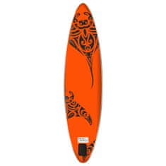 Vidaxl Nafukovací SUP paddleboard 320 x 76 x 15 cm oranžový