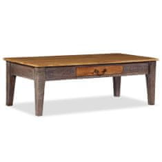 Greatstore Konferenční stolek z masivního dřeva vintage 118 x 60 x 40 cm