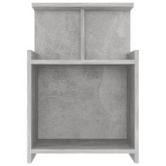 Greatstore Noční stolky 2 ks betonově šedé 40 x 35 x 60 cm dřevotříska