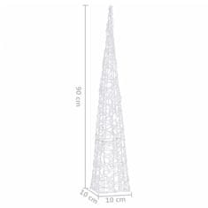 Vidaxl Akrylový dekorativní světelný LED kužel vícebarevný 90 cm