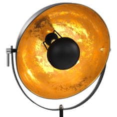Greatstore Stojací lampa E27 černo-zlatá 41 cm