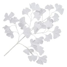 Greatstore Umělé listy ginko biloba 10 ks bílé 65 cm