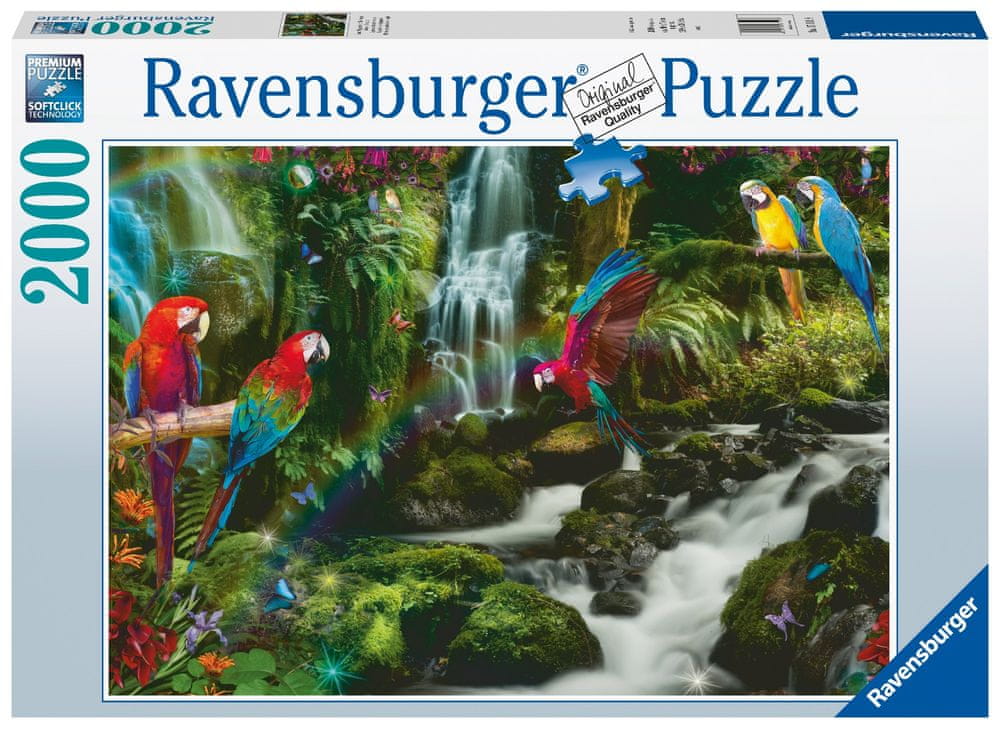 Ravensburger Barevný papoušek v džungli 2000 dílků