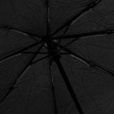 Greatstore Automatický skládací deštník černý 95 cm