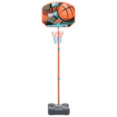 Greatstore Přenosná basketbalová hrací sada nastavitelná 109–141 cm