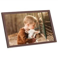 Greatstore Fotorámečky koláž 3 ks na zeď nebo stůl hnědé 50 x 70 cm MDF