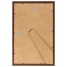 Greatstore Fotorámečky koláž 3 ks na zeď nebo stůl hnědé 50 x 70 cm MDF