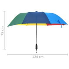 Greatstore Automatický skládací deštník vícebarevný 124 cm