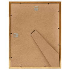 Greatstore Fotorámečky koláž 5 ks na zeď nebo stůl zlaté 70 x 90 cm MDF