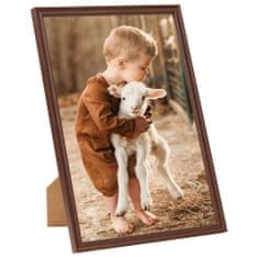 Greatstore Fotorámečky koláž 3 ks na zeď nebo stůl hnědé 50 x 70 cm MDF