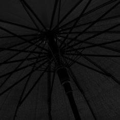 Greatstore Deštník automatický černý 105 cm