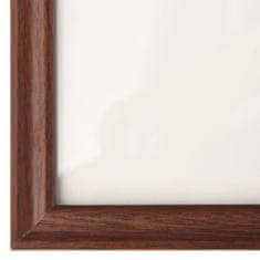 Greatstore Fotorámečky koláž 5 ks na zeď nebo stůl hnědé 50 x 50 cm MDF