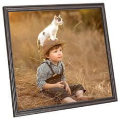 Greatstore Fotorámečky koláž 3 ks na zeď nebo stůl černé 40 x 40 cm MDF