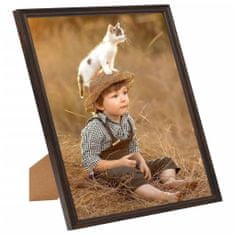 Greatstore Fotorámečky koláž 3 ks na zeď nebo stůl černé 40 x 40 cm MDF