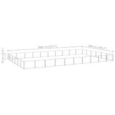 Petromila Psí kotec stříbrný 60 m² ocel