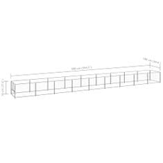 Petromila Psí kotec stříbrný 9 m² ocel