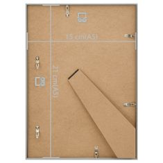 Greatstore Fotorámečky koláž 5 ks na zeď nebo stůl stříbrné 15 x 21 cm MDF