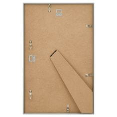 Greatstore Fotorámečky koláž 10 ks na zeď nebo stůl stříbrné 13x18 cm MDF